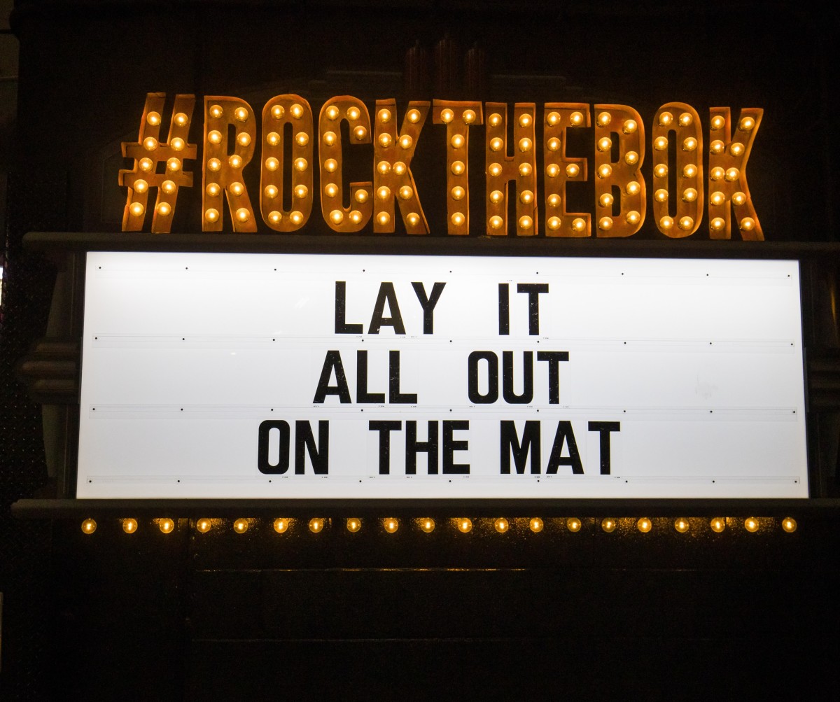 The Big 12 Wrestling motto at the 2023 Big 12 Wrestling Championship in Tulsa, Okla.